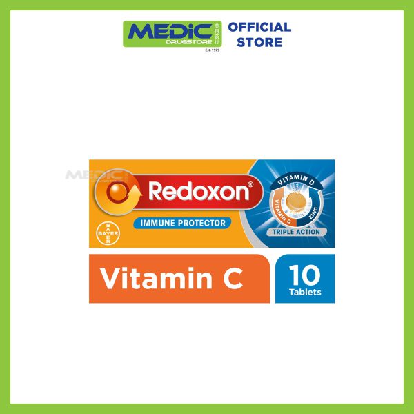 Redoxon Triple Action Orange Effervescent Tablets 10s