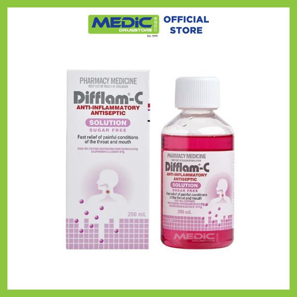 Difflam C Solution Sugar Free 200ml