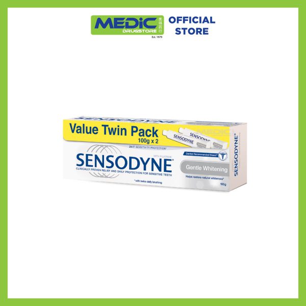 Sensodyne Gentle Whitening Toothpaste 100G Twin Pack