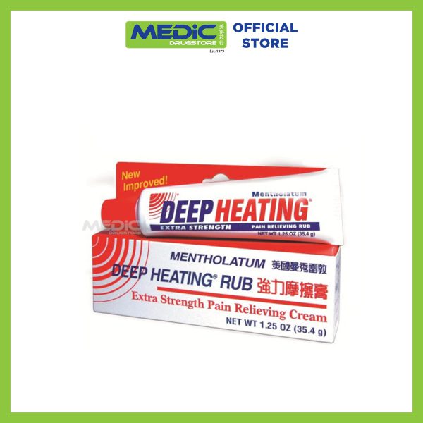 Mentholatum Deep Heating Rub Extra Strength Pain Relieving Cream 35.4g