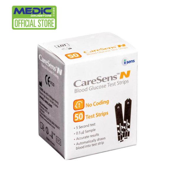 CareSens N Blood Glucose Test Strips 50s