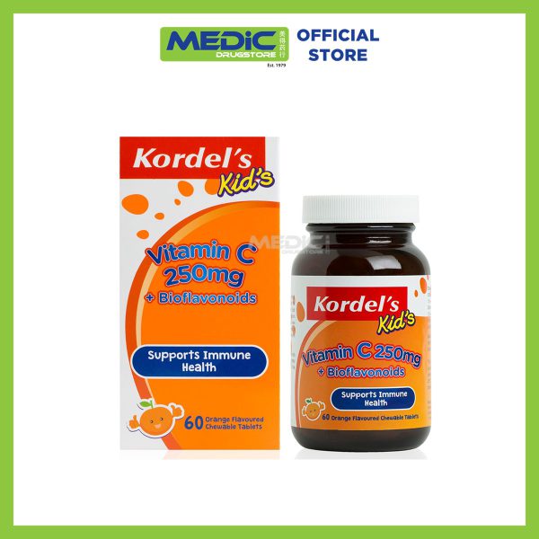 Kordel's Kid's Vitamin C 250 Mg + Bioflavanoids Chewable Tabs 60s