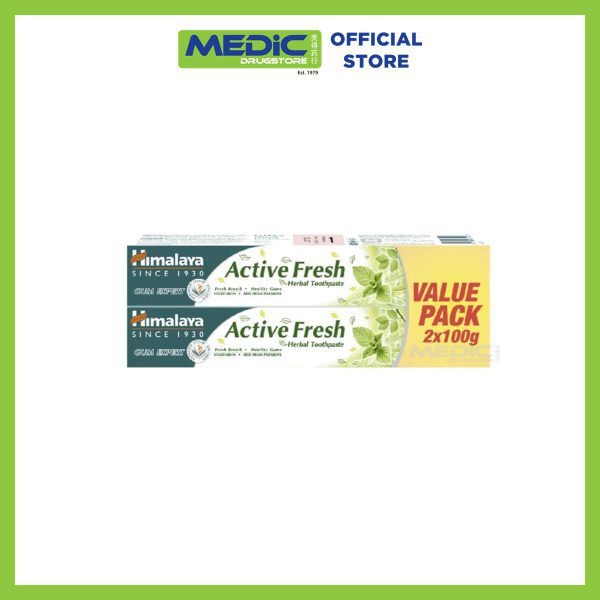 Himalaya Herbals Active Fresh Herbal Toothpaste 100G