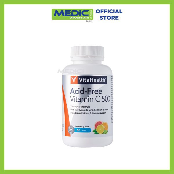 VitaHealth Acid-Free Vitamin C 500 60 Tablets