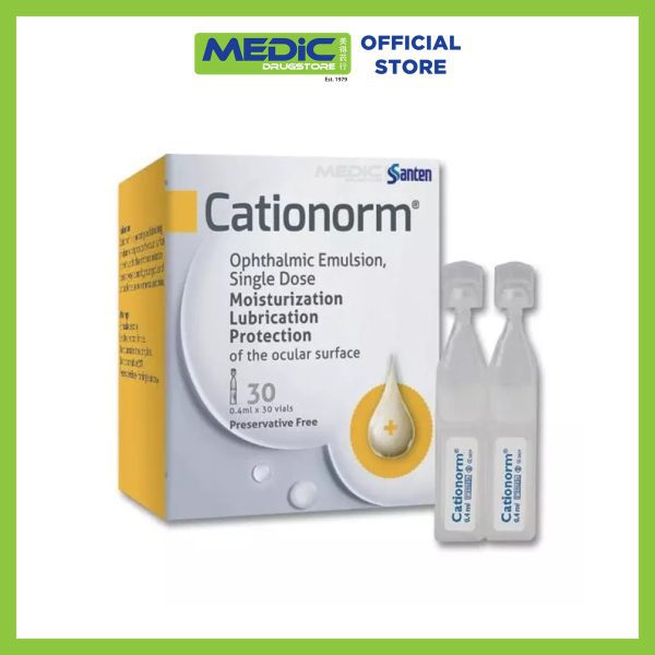 Santen Cationorm Ophthalmic Emulsion Single Dose 30s