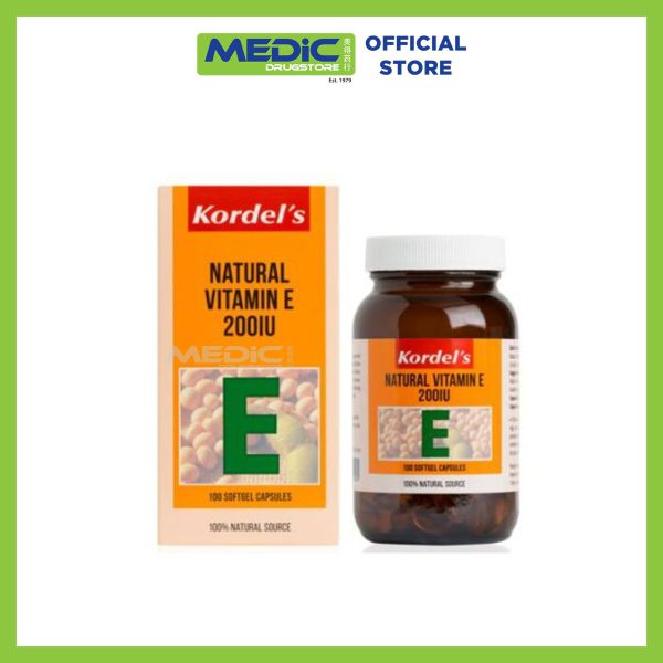 KORDEL'S: NATURAL VITAMIN E 200 IU 100s